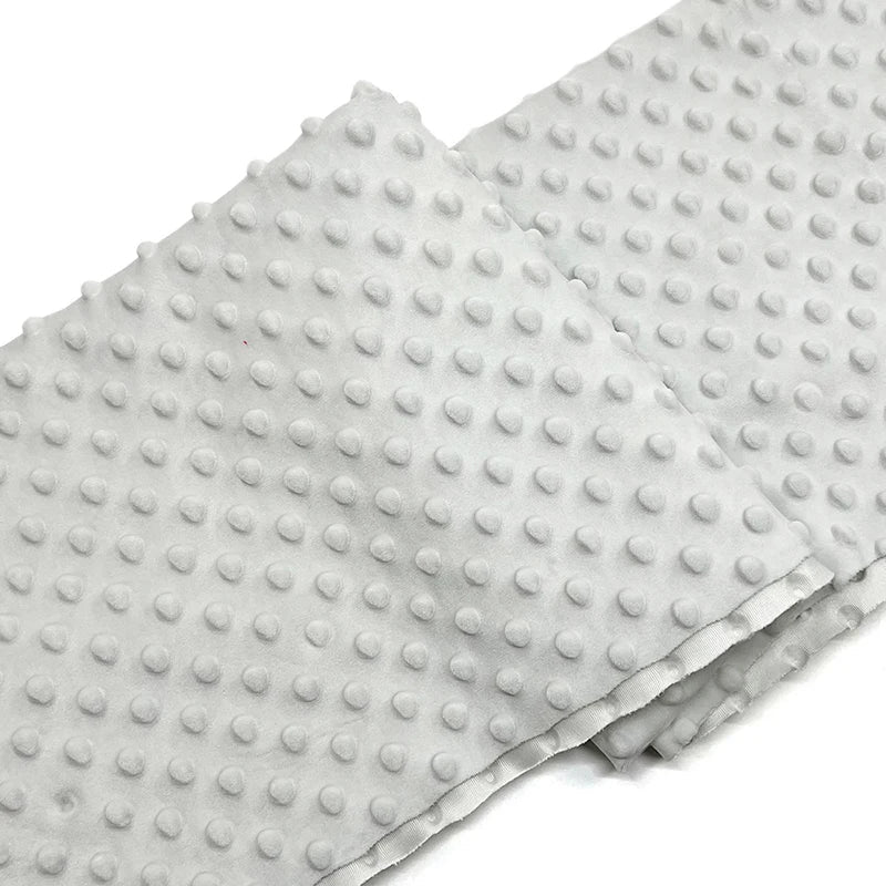 Tissu minky 3D à pois multicolore au mètre