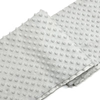 Tissu minky 3D à pois multicolore au mètre