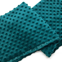 Tissu minky 3D à pois multicolore au mètre
