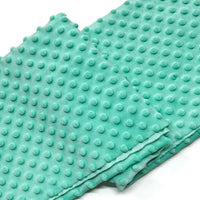 Tissu minky 3D à pois multicolore au mètre