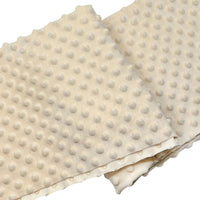 Tissu minky 3D à pois multicolore au mètre
