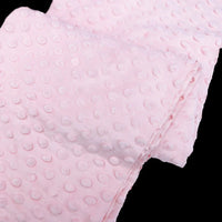 Tissu minky 3D à pois multicolore au mètre