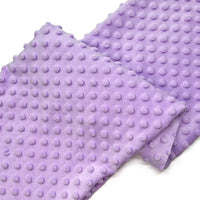 Tissu minky 3D à pois multicolore au mètre