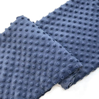 Tissu minky 3D à pois multicolore au mètre
