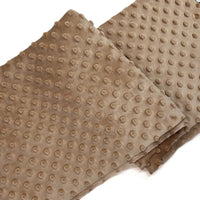 Tissu minky 3D à pois multicolore au mètre
