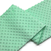 Tissu minky 3D à pois multicolore au mètre
