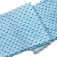 Tissu minky 3D à pois multicolore au mètre
