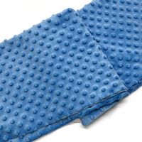 Tissu minky 3D à pois multicolore au mètre