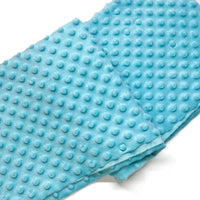 Tissu minky 3D à pois multicolore au mètre