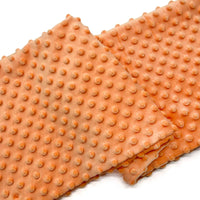 Tissu minky 3D à pois multicolore au mètre