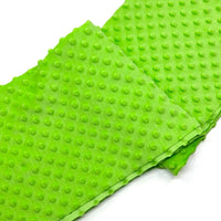 Tissu minky 3D à pois multicolore au mètre