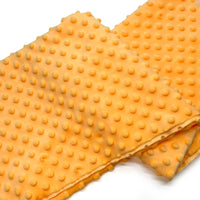 Tissu minky 3D à pois multicolore au mètre