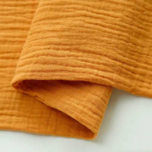 Tissu double gaze de coton uni au mètre