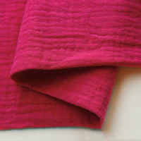 Tissu double gaze de coton uni au mètre