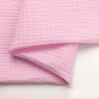 Tissu double gaze de coton uni au mètre