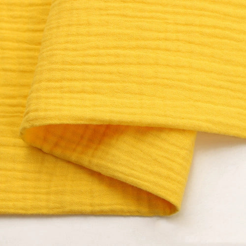 Tissu double gaze de coton uni au mètre