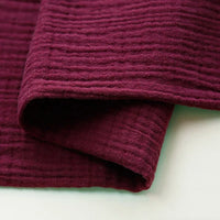 Tissu double gaze de coton uni au mètre