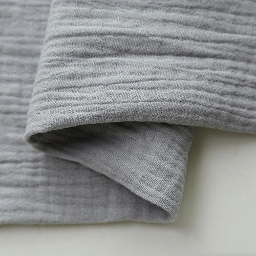 Tissu double gaze de coton uni au mètre