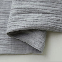 Tissu double gaze de coton uni au mètre