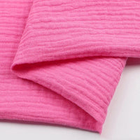 Tissu double gaze de coton uni au mètre