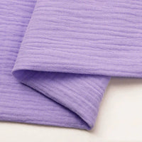 Tissu double gaze de coton uni au mètre