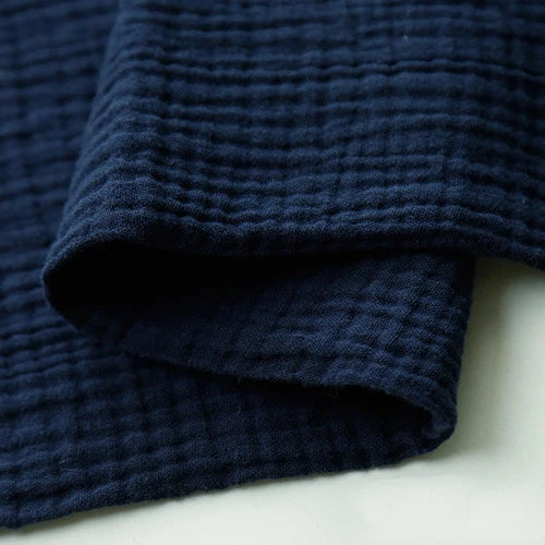 Tissu double gaze de coton uni au mètre