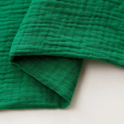 Tissu double gaze de coton uni au mètre