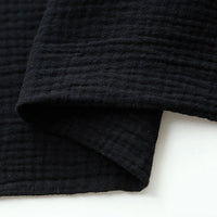 Tissu double gaze de coton uni au mètre
