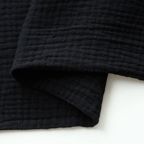 Tissu double gaze de coton uni au mètre
