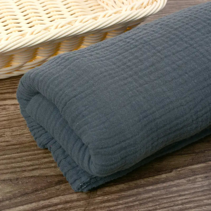 Tissu double gaze de coton uni au mètre