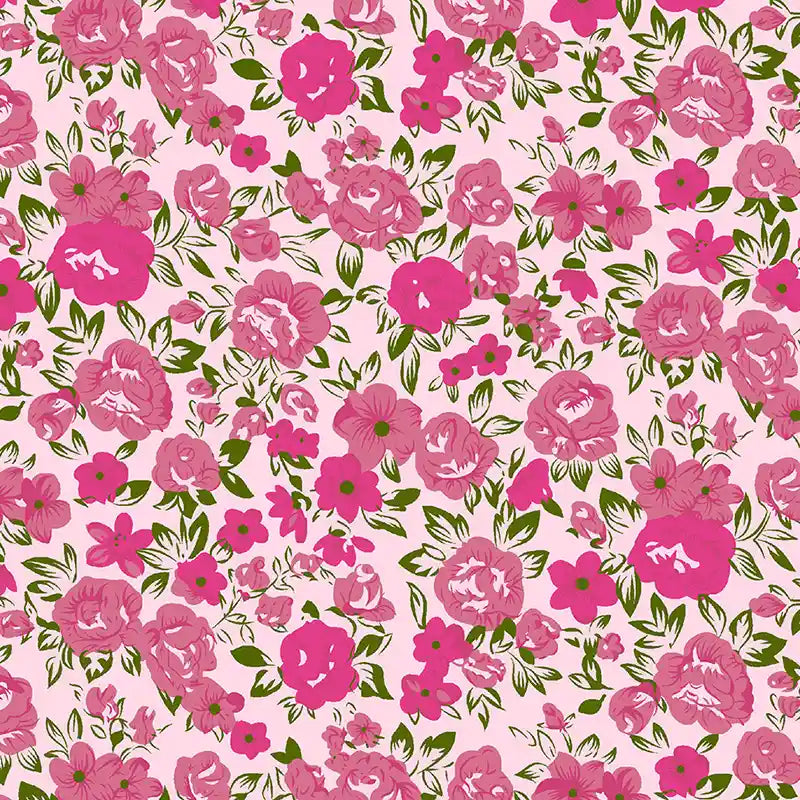 Voile de coton floral au mètre