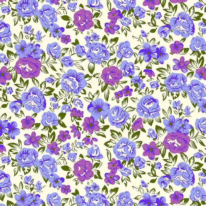 Voile de coton floral au mètre