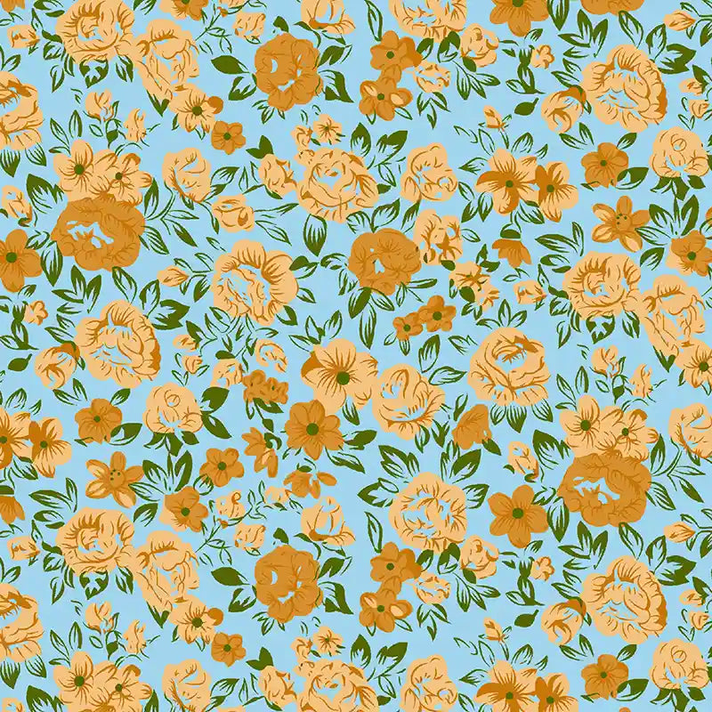 Voile de coton floral au mètre