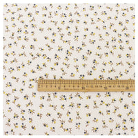 Tissu double gaze de coton à motif floral au mètre