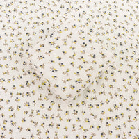Tissu double gaze de coton à motif floral au mètre