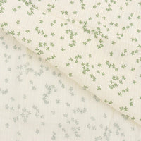 Tissu double gaze de coton à motif floral au mètre