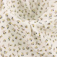 Tissu double gaze de coton à motif floral au mètre