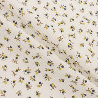 Tissu double gaze de coton à motif floral au mètre
