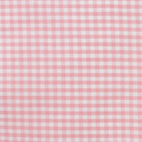 Le Tissu popeline vichy au mètre de Longan Craft France est une popeline légère 40S à carreaux rose et blanche 100% coton, idéale pour chemises, robes ou nappes-parfait tissu d'été.