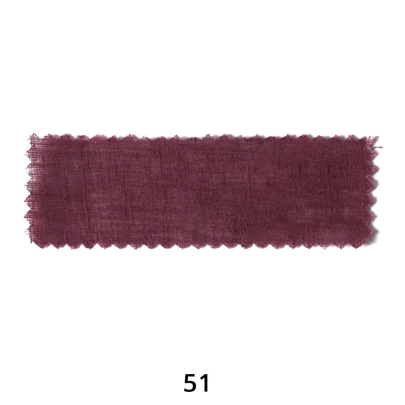 Tissu lin‑coton léger multicolore au mètre