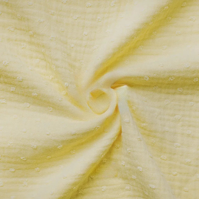 Double gaze de coton plumetis au mètre