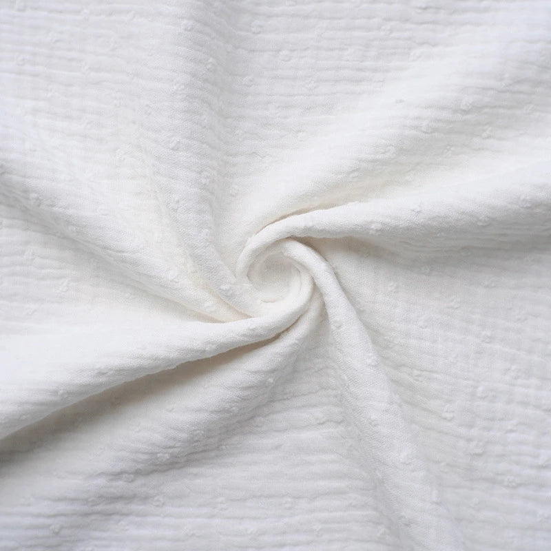 Double gaze de coton plumetis au mètre