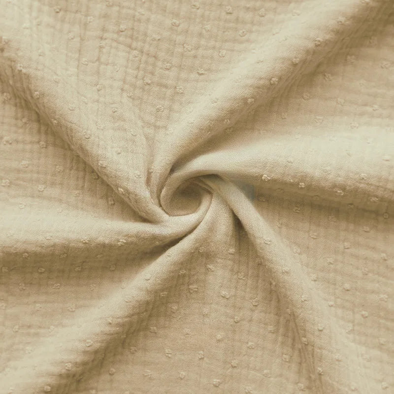 Double gaze de coton plumetis au mètre