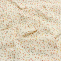 Double gaze de coton imprimée petites fleurs au mètre
