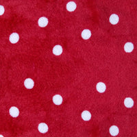 Tissu minky câlin imprimé à motif pois au mètre