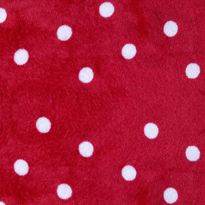 Tissu minky câlin imprimé à motif pois au mètre