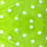 Tissu minky câlin imprimé à motif pois au mètre