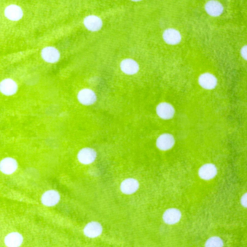 Tissu minky câlin imprimé à motif pois au mètre