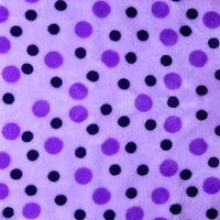 Tissu minky câlin imprimé à motif pois au mètre