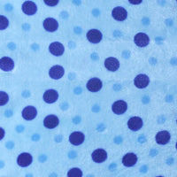 Tissu minky câlin imprimé à motif pois au mètre